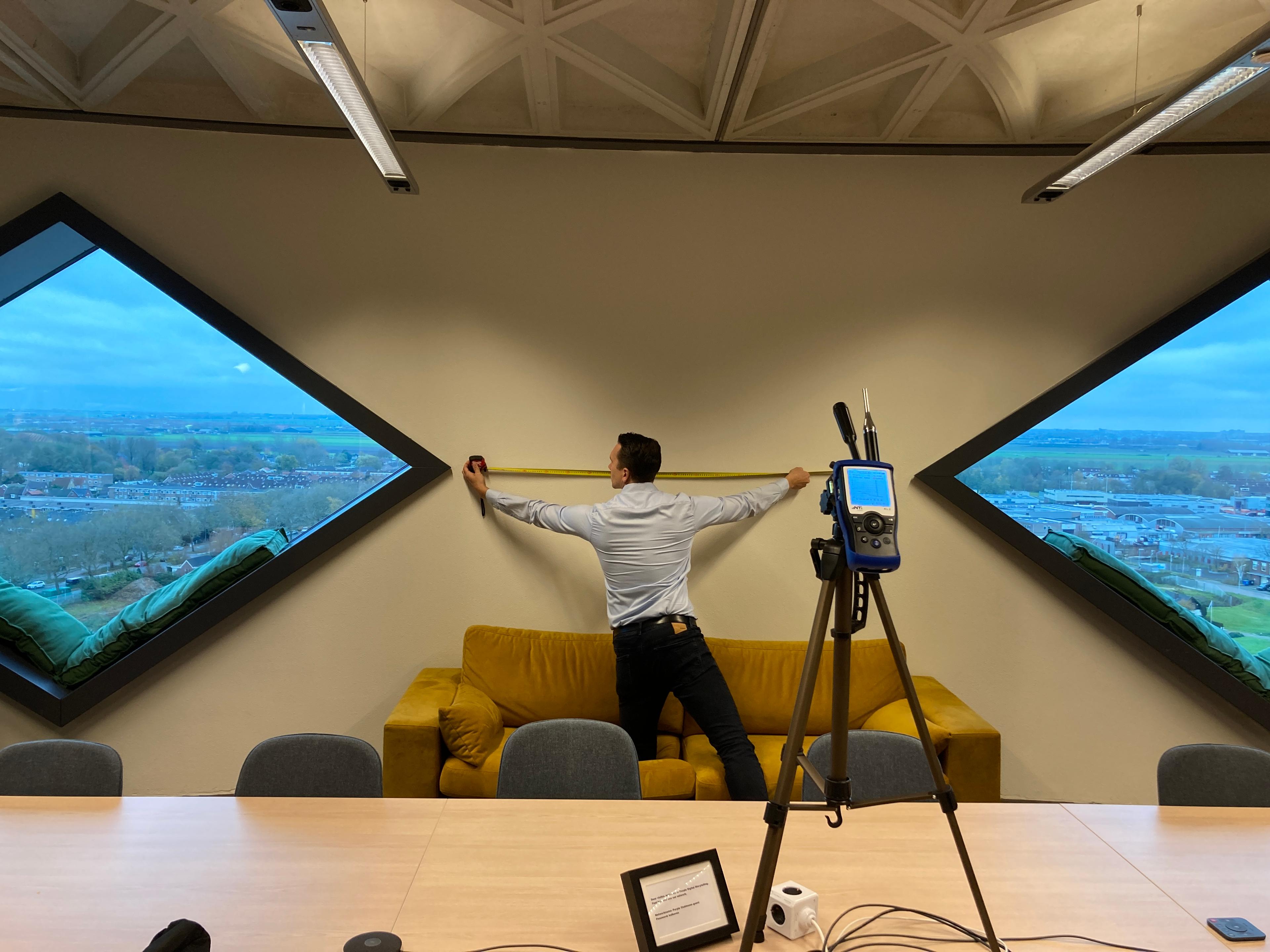 Meting Robbert in Suikersilos Haarlem